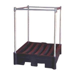 Contenitore Big Bag con vassoio di raccolta in polietilene e anello superiore per attrezzature di carico e stoccaggio - Product Image 1