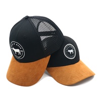 Gorra Trucker de 6 Paneles con Visera Curva, Tela de Rizo/Jersey de Alto Rendimiento, Logotipo Bordado, Malla Deportiva, Estilo Y2K Hip Hop, OEM ODM
