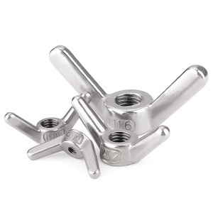 DIN 80701 304 316 Acero inoxidable M3 M4 M6 M8 M10 M12 Cuerno de oveja Apriete Tuerca larga Tuerca de mariposa - Product Image 2