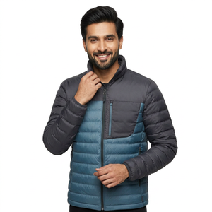 Oem Men's Ultralight Ski Body Puffer Waterproof Breathable Quick Dry Canvas Cotton Filled Jacket - Product Image 1