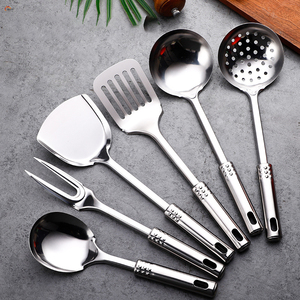 Xl-sinh thái thân thiện thép không gỉ Đồ dùng nấu ăn thiết lập tay-thiết kế tiện ích nhà bếp công cụ món quà thực phẩm an toàn cho môi trường 6 cái - Product Image 4