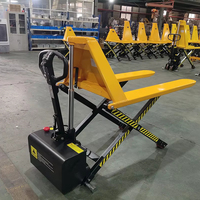 Capacité de charge élevée 1-1.5 tonnes transpalette hydraulique manuel élévateur à ciseaux Certification CE de l'empileur manuel de la salle de stockage au détail