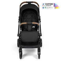 Poussette de luxe personnalisée de haute qualité pour poussette de bébé légère pliable réversible poussette de bébé landau de vente en gros d'usine