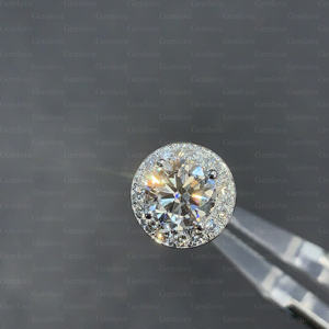 Diamants de laboratoire certifiés IGI/GIA, boucles d'oreilles de luxe en or blanc 9-18 carats serties de diamants, bijoux fins, accessoires de mariée - Product Image 1