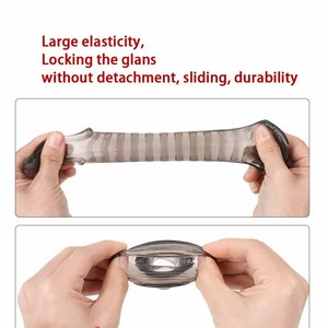 قضيب ذكري تكبير حشفة مصحح الختان ، حلقة مقاومة ذكورية للقضيب ألعاب جنسية تأخير القذف موسع القضيب - Product Image 4