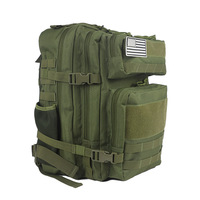 Sac à dos tactique Molle de grande capacité étanche antivol à la mode pour homme sac à fermeture éclair pour sport de plein air