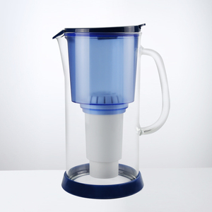 <span class=keywords><strong>Carafe</strong></span> filtrante d'eau alcaline saine 3,3 L en verre et acier inoxydable avec <span class=keywords><strong>filtre</strong></span> à charbon actif pur pour usage domestique - Product Image 2