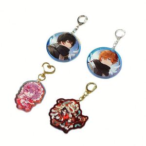 Llavero de acrílico ligero de anime PUella Magi Madoka Magica con 47 diseños y estampado UV, estilo caricatura, venta al por mayor - Product Image 3