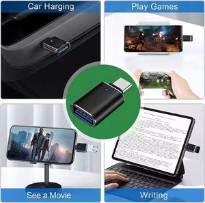 <b>USB</b> 3.0 to Type <b>C</b> OTG <b>Adapter</b> With LED Light <b>USB</b> <b>C</b> Male to Female Converter <b>Adapter</b> for Macbook - Product Image 6