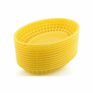 12 قطعة من البلاستيك خدمة سريع سلة غذاء أحمر أسود همبرغر الخبز صينية مطعم - Product Image 4