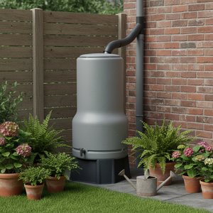 Contenitore per la raccolta dell'acqua piovana AQUABELL 200L, Grigio Chiaro - Product Image 3