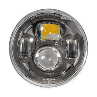 Système d'éclairage de moto Phare LED de 7 pouces avec phares antibrouillard auxiliaires de 4.5 pouces pour accessoires Harley Davidson