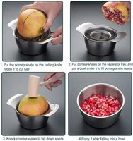 Alat Pengupas Buah Delima, Alat Pengupas Buah Delima Stainless Steel Mudah Dilepas