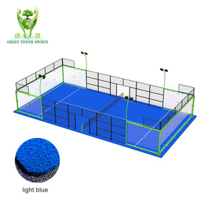 Chuyên nghiệp toàn cảnh padel pickleball sân tennis sân thể thao cỏ nhân tạo cỏ cỏ lai với đường trắng - Product Image 4
