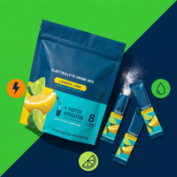 Sachets de poudre d'électrolytes saveur orange OEM ODM avec vitamines C et B pour adultes – Boisson hydratante portable après l'entraînement