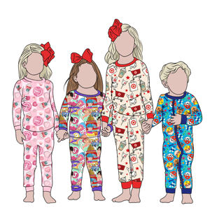 Pigiami in bambù a maniche lunghe per bambini, all'ingrosso, pronti per la spedizione (RTS) - Mystery Bundle Whatnot - Product Image 5