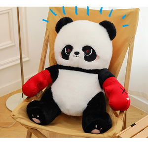 Lindo Peluche de Panda Súper Suave, Juguete de Peluche de Algodón PP, Almohada para Dormir y Compañero de Sueño, Lindo Peluche de Panda Boxeador, Venta al por Mayor - Product Image 3