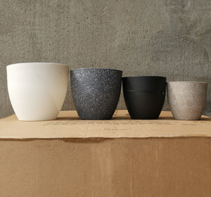 Jardinière en plastique épais et durable, pot à fleurs européen en pierre givrée, pour <span class=keywords><strong>plantes</strong></span> vertes et fleurs - Product Image 5