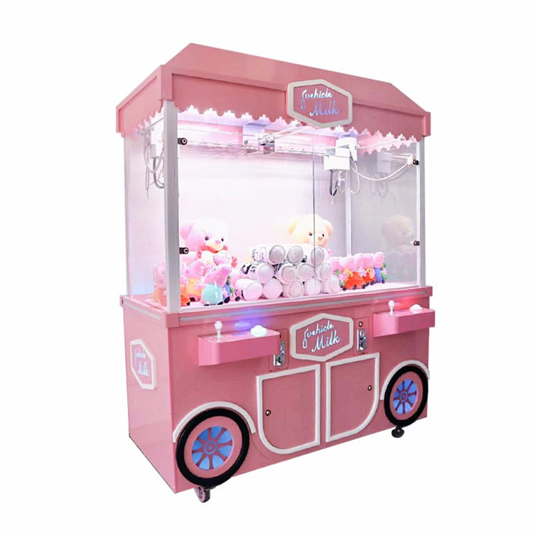 Milk Claw Machine Game Player Coin Operated Fun