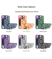 Étui de téléphone en métal mat de luxe, magnétique, antichoc, en maille, pour 17 16 15 14 13 12 11 Pro Max Plus avec protection de l'appareil photo