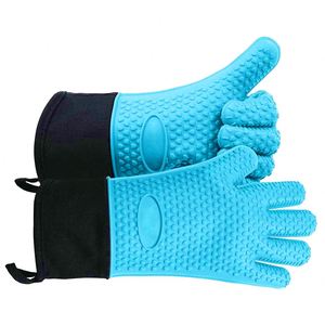 Gants de cuisine en silicone de bonne qualité, résistants à la chaleur, pour barbecue, cuisson et pâtisserie - Product Image 2