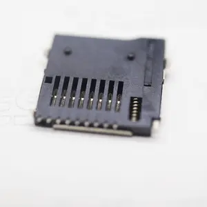 Ranura para tarjeta de memoria Micro sd, Conector de terminales de empuje tipo SMD t flash