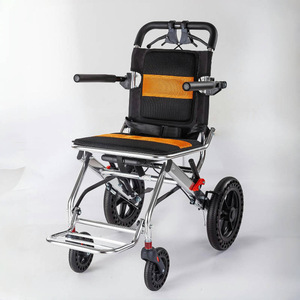 Fauteuil roulant pliable manuel en alliage d'aluminium léger et portable pour les soins aux personnes âgées à domicile ZK-Z015 - Product Image 1