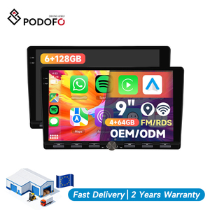 Radio para Auto Podofo de 9 Pulgadas, 4+64G, Android, con Carplay/Android Auto Inalámbrico, GPS, WiFi, Teclado Tipo Piano, Venta al Por Mayor - Product Image 1