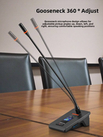 Microphone de conférence sans fil série MH01 - Système rechargeable U-Band FM un-à-deux/quatre/huit