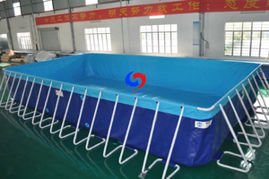 Circuito <span class=keywords><strong>de</strong></span> obstáculos para deportes acuáticos, fácil <span class=keywords><strong>de</strong></span> instalar, móvil, prefabricado, 12m x 6m x 1,5 m, <span class=keywords><strong>piscinas</strong></span> sobre el suelo - Product Image 4
