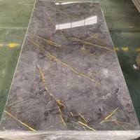Encimera de Cocina de Material de Mármol, Paneles de Pared de Mármol con Alto Brillo UV, Panel de Plástico Flexible Tipo Piedra, Panel de Separación para Baño