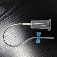 Aiguille papillon de sécurité stérile jetable pour usage médical et vétérinaire 19G/20G/21G/22G/23G pour prélèvement sanguin