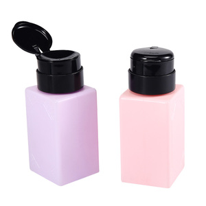 220ml <b>Nail</b> Press Pump Dispenser Bottle Empty Plastic Portable Polish Remover Cleaner Acetone Salon Manicure Tool Refillable - Product Image 5