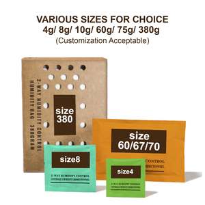 Vente en gros de petits sachets de contrôle d'humidité bidirectionnels personnalisés de 4g, 8g, 10g, 60g, 75g, 380g pour cigares, aliments et herbes - Product Image 2