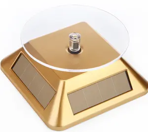 Solar powered rotary display stand rotating turntable for sale