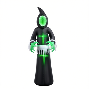 Halloween <b>Inflatable</b> Witch Outdoor Yard Decoration PVC Light Up 8 Ft Tall Decor For Holiday Party - Product Image 1