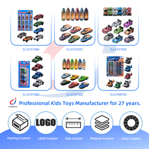 Camioneta de juguete Chengji con función de retroceso, modelo de simulación de fricción, varios colores, mini coches de plástico de juguete para niños y bebés - Product Image 4