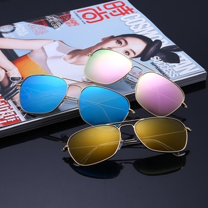 Colorful <b>Mirrored</b> Color Unisex Metal 3136 in Stock Polarized Sunglass - Product Image 6