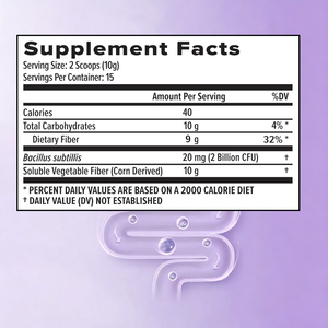 Fibra prebiótica Oem Odm, carbohidratos totales, promueve la defensa inmunológica, equilibra, ayuda a optimizar la digestión y aumenta la absorción de nutrientes. - Product Image 2