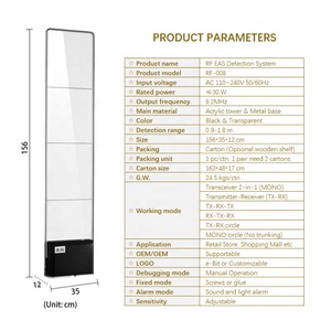 Sistema Antirrobo EAS RF de 8.2MHz de Acrílico para Moda, Puerta de Seguridad para Supermercados o Tiendas Minoristas - Product Image 5