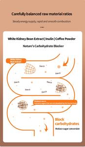 Частный бренд, натуральный подавитель аппетита для похудения, американский Кето растворимый черный кофе, жирный Детокс, сжигающий кофе для похудения - Product Image 3