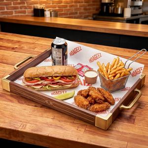 Wholesale Customized Printed Logo Biodegradable Eco-Friendly Food Grade Grease Proof Sandwich Packaging <b>Paper</b> for Food <b>Burger</b> - Product Image 4