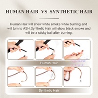 Extensions de Locs en Cheveux Humains 100% Naturels Faits à la Main en Gros avec Pointes Ondulées Bouclées, Locs Permanentes pour Hommes et Femmes