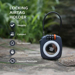Candado <span class=keywords><strong>de</strong></span> Combinación YH3184, Compatible con <span class=keywords><strong>el</strong></span> Soporte <span class=keywords><strong>para</strong></span> <span class=keywords><strong>Apple</strong></span> AirTag, Candado <span class=keywords><strong>para</strong></span> Equipaje, Mochila, Maleta, Seguro <span class=keywords><strong>para</strong></span> Viajes - Product Image 1
