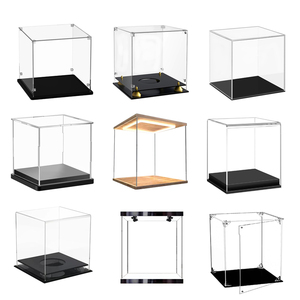 Vitrine personnalisée transparente en acrylique avec base en bois pour figurines d'<span class=keywords><strong>action</strong></span>, jouets de <span class=keywords><strong>rangement</strong></span> et d'organisation à domicile - Product Image 6