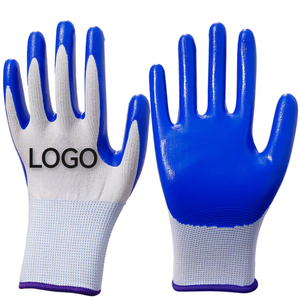 Guanti Rivestiti in Nitrile e Lattice Personalizzati, Guanti da Lavoro di Sicurezza con Rivestimento in Lattice Increspato per Uomo - Product Image 2