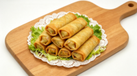 JOYFUN OEM al por mayor, pequeños rollitos de primavera fritos congelados de 20g, snack de masa de alta calidad, comida china, el más vendido para buffet