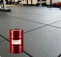Plastique liquide pour la fabrication de tapis en caoutchouc pour les terrains de pickleball, de futsal, de football, de soccer, de lutte