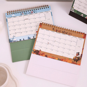 Nouveau 2025 Conception et taille personnalisées Calendrier Calendriers de bureau portables Calendrier quotidien Notes Calendrier de bureau pour la promotion - Product Image 4