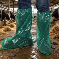 Surchaussures jetables antidérapantes pour ferme, imperméables, hautes, pour la protection des pieds, pour l'élevage agricole